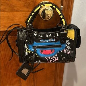 Italian Leather Colorful Designer Women's Bag